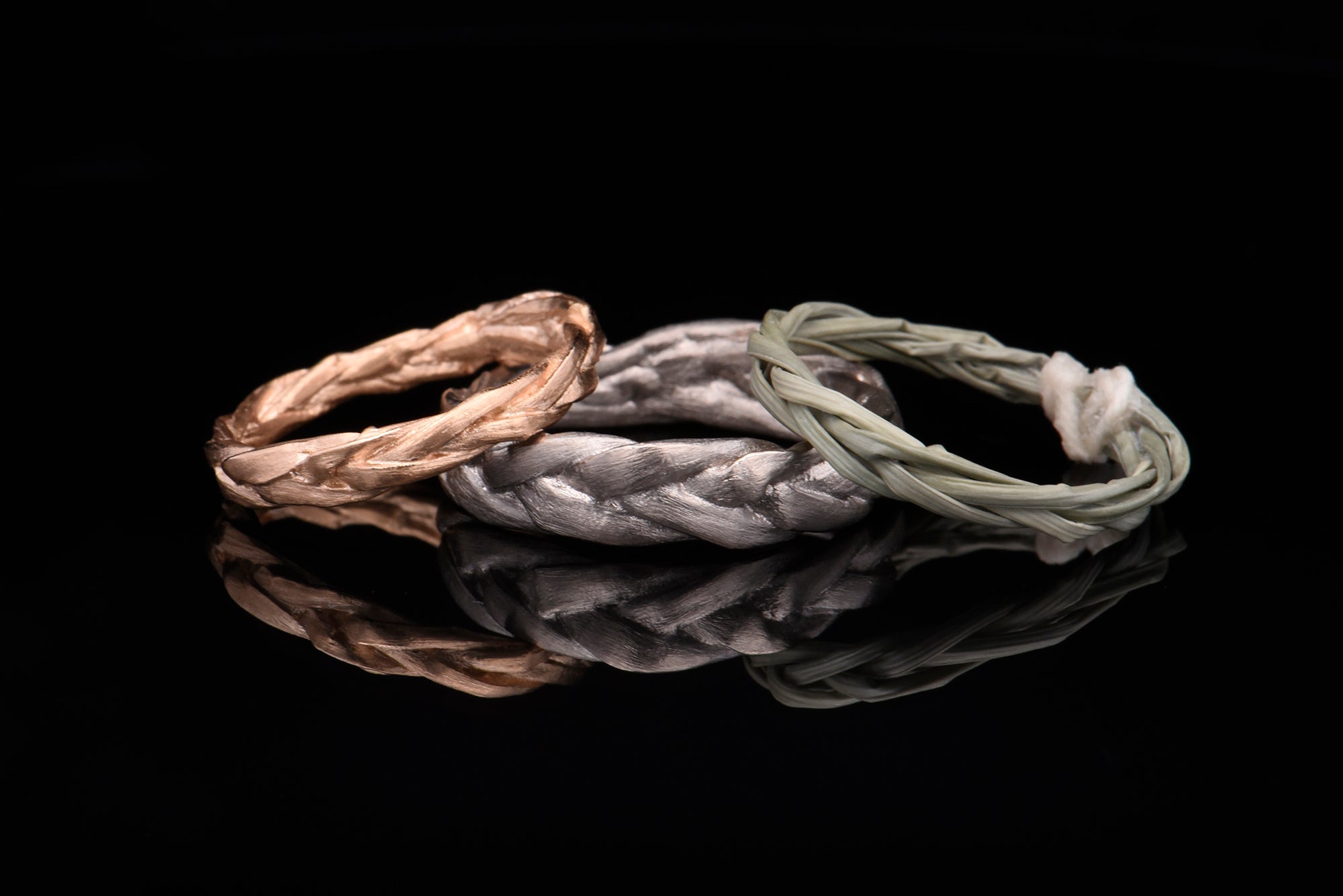 A Truly Unique Set of Bespoke Wedding Rings Inspired by Nature