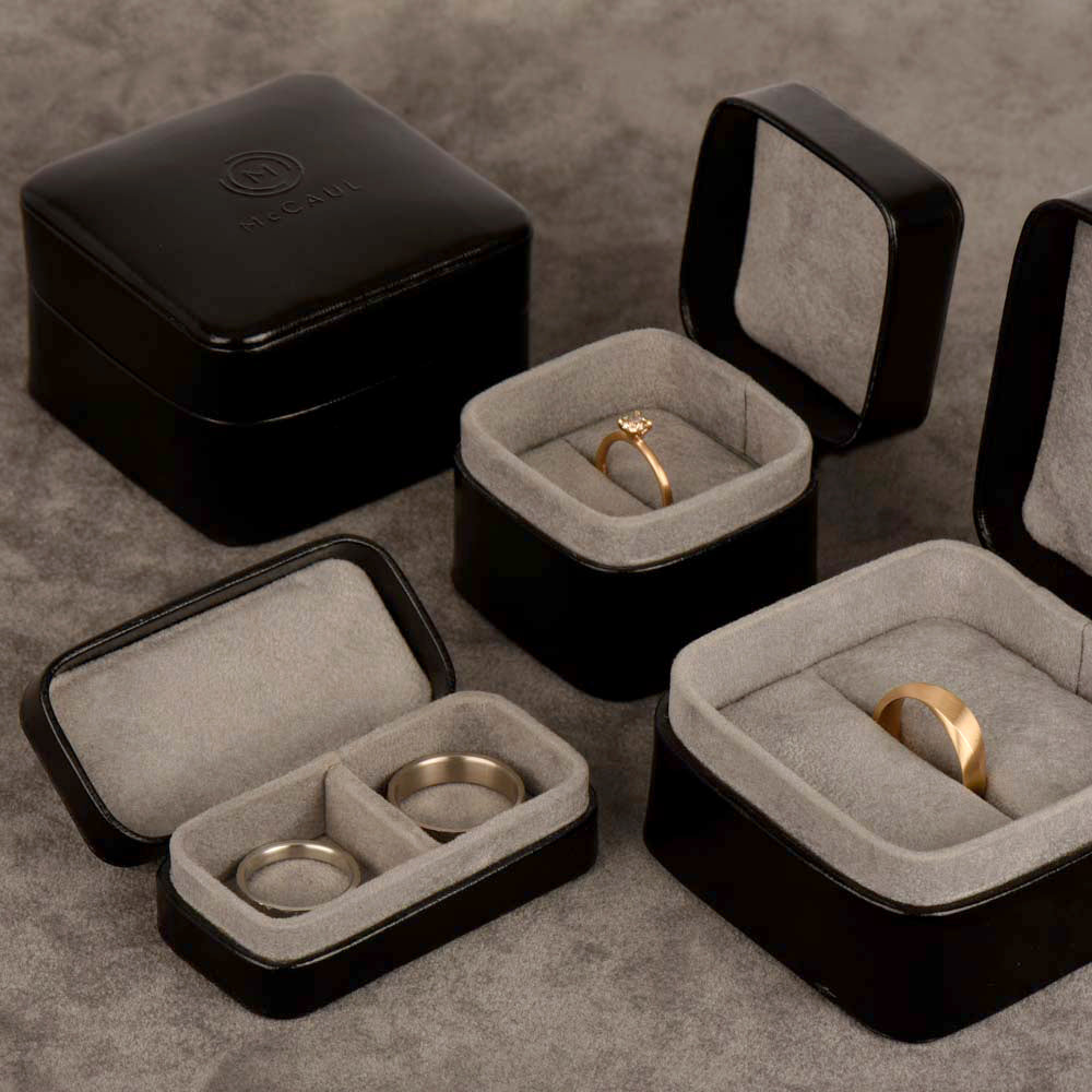 18ct Gold Cognac Diamond Mobius Band Ring