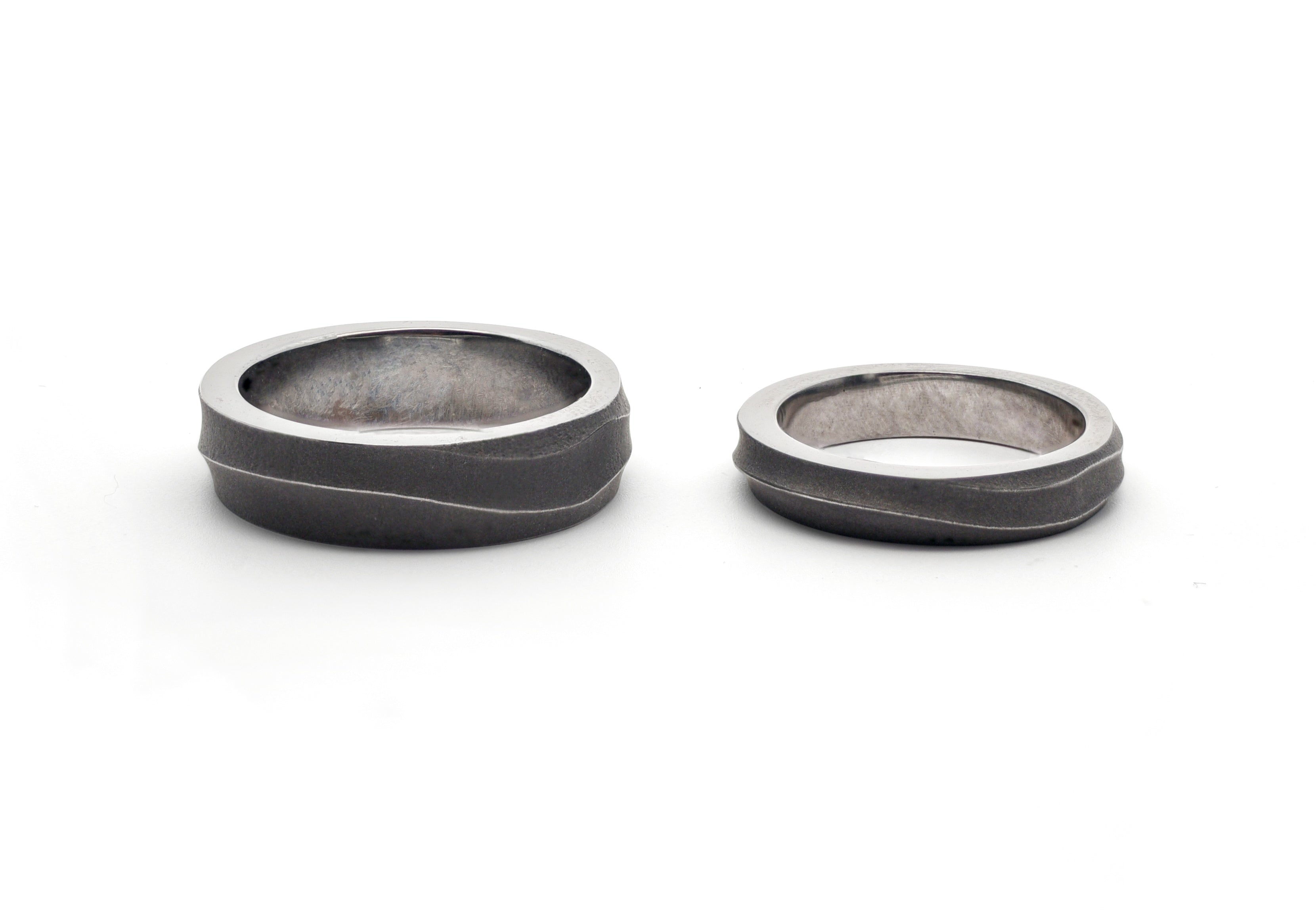 Women and Men's Tantalum Tide Wedding Bands