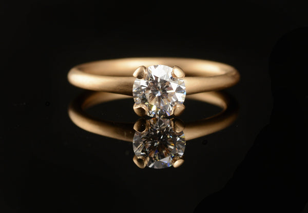 Australian diamond and rose gold engagement ring