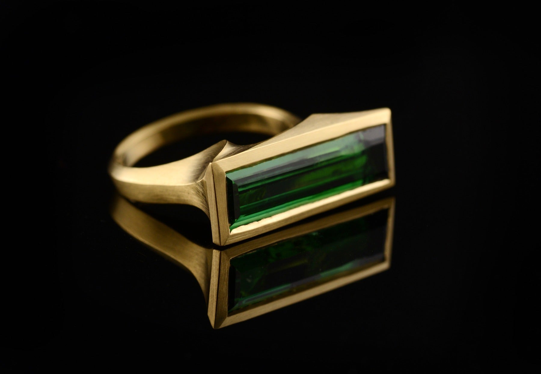 Tourmaline baguette hotsell ring