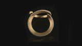 Hand forged 18ct gold and diamond set ring
